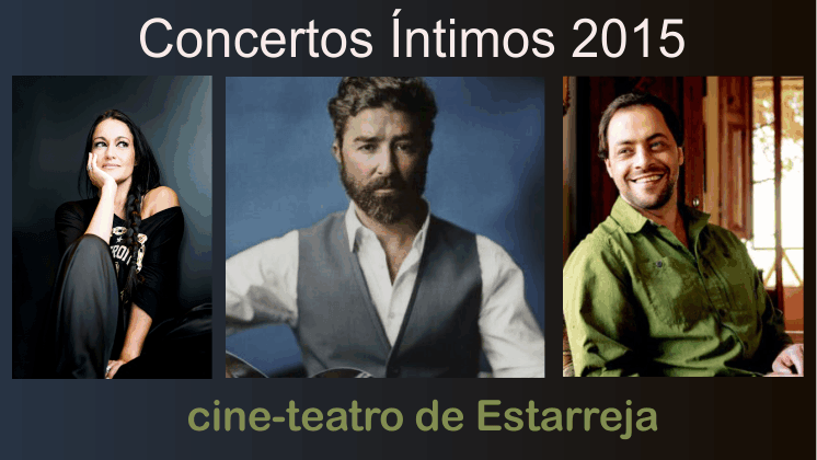 Rita Guerra, Tiago Bettencourt e António Zambujo nos Concertos Íntimos 2015